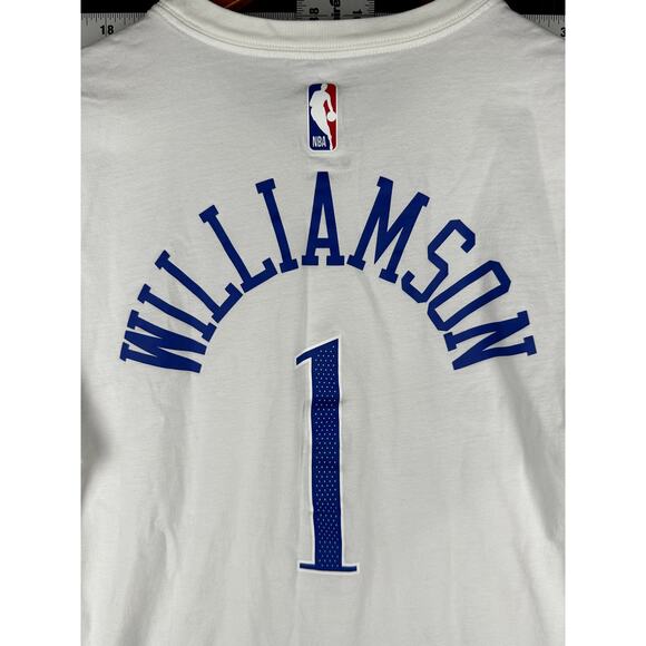 Nike Zion Williams NBA New Orleans Pelicans Jersey Shirt Sticker White Men Large - Picture 9 of 9